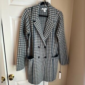 William Rast Plaid Sweater Jacket NWT
